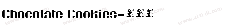 Chocolate Cookies字体转换